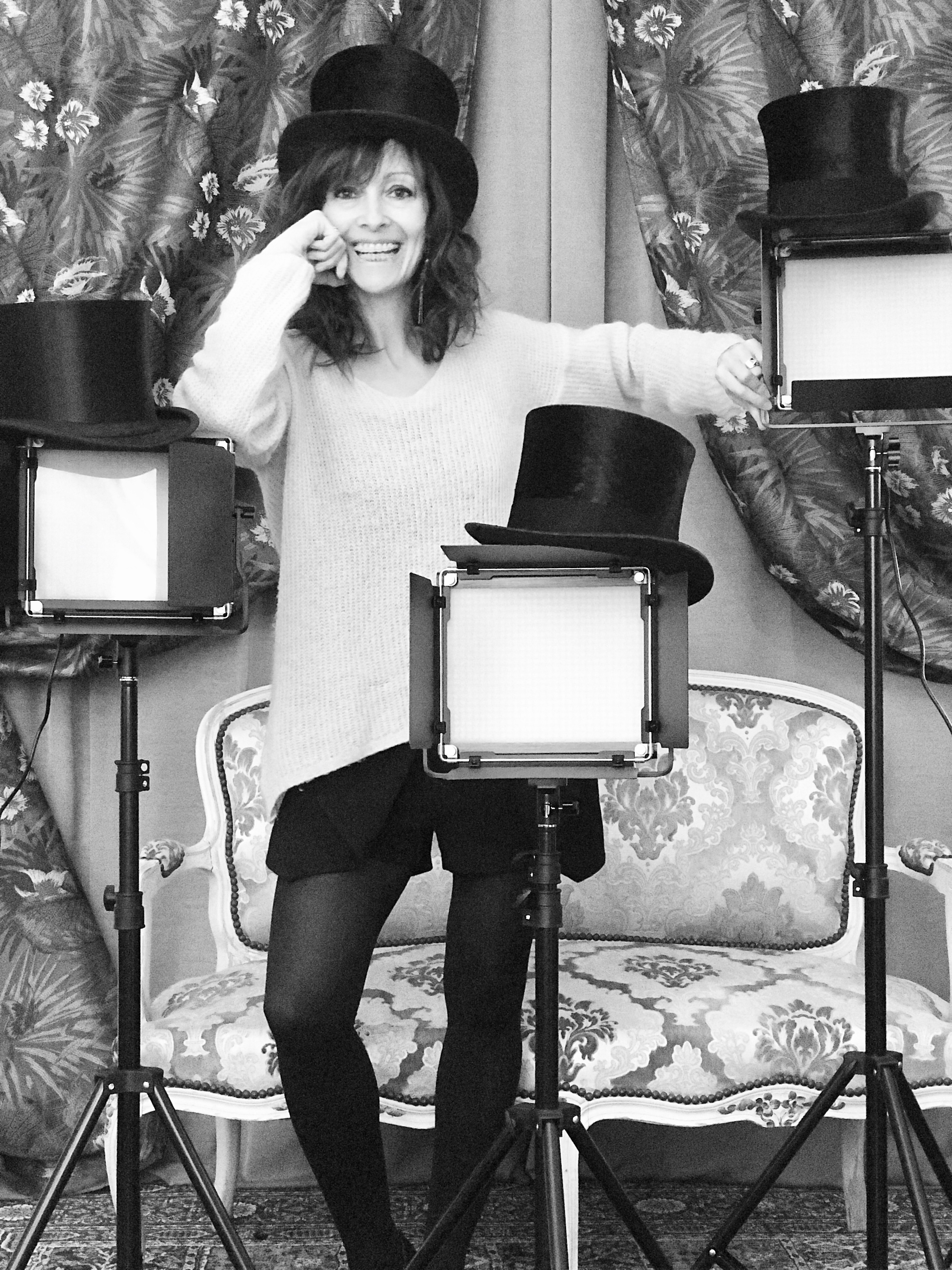 Séances photos pour portraits rétros en tenues vintage 1900 style Belle Epoque autoportrait